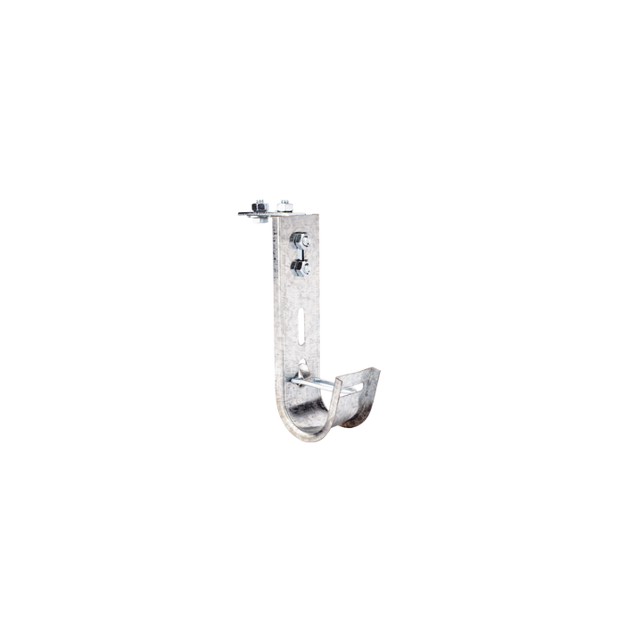 Soporte (Gancho) tipo J-Hook, hasta 14 cables Cat6, ideal para soportar cableado en los espacios de manipulación al