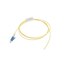 Pigtail de Fibra Óptica LC/UPC Simplex, Monomodo OS1/OS2 XGLO, OFNR, Color Amarillo, 1 Metro (3.28 Pies)