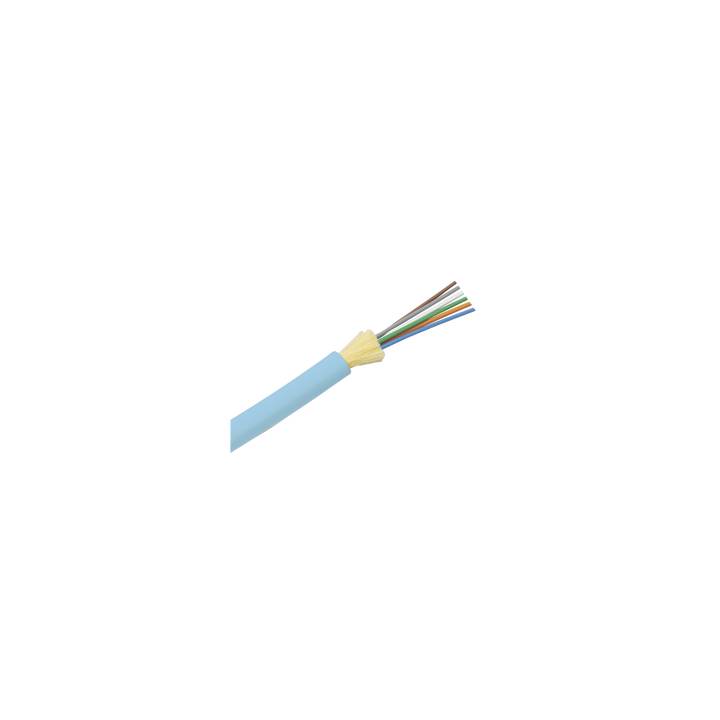 Cable de Fibra Óptica de 24 Hilos, Multimodo OM4 50/125 Optimizada, Interior, Tight Buffer 900um, No Conductiva