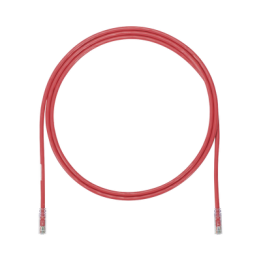 Cable de Parcheo UTP, Cat6A, 24 AWG, CM, Color Rojo, 2.13 Metros (7 Pies)