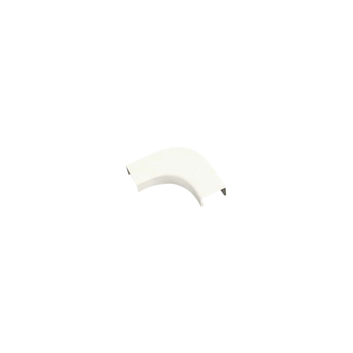 Curva de radio controlado, para uso con canaleta LD5, material ABS, Colo Blanco Mate