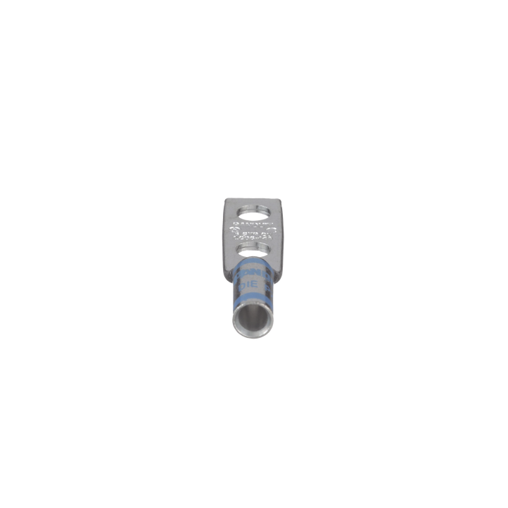 Zapata de compresión LCD6-14A-L para cal. 6 Awg, Doble barreno para tornillo prisionero de 1/4, Espaciado de orificio