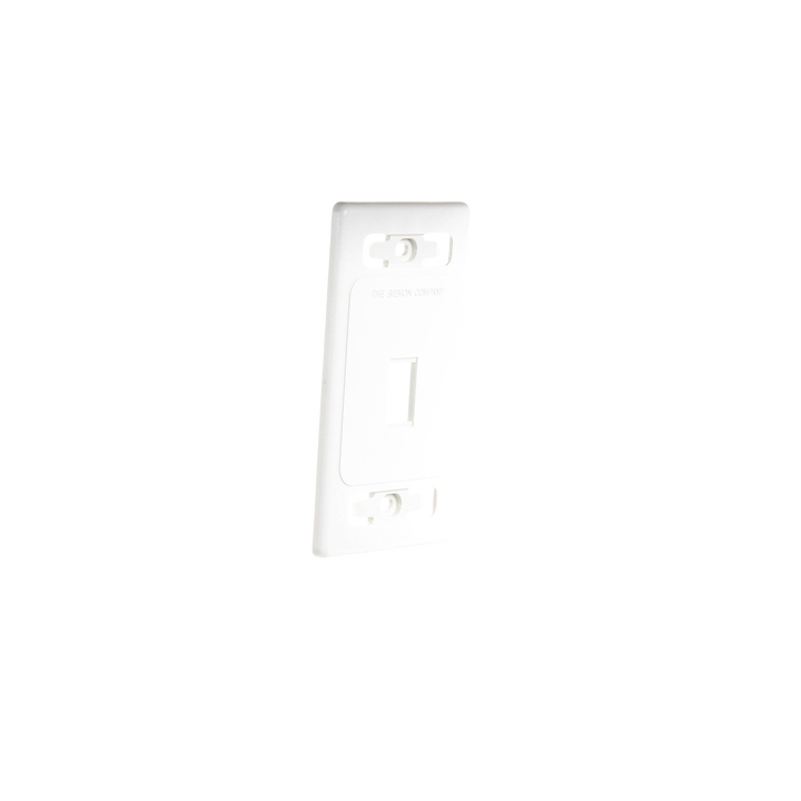 Placa de Pared Modular MAX, de 1 Salida, Color Blanco, Version Bulk (Sin Empaque Individual)