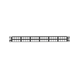 Panel de Parcheo Modular de Alta Densidad, Keystone (Sin Conectores), Identificación con Etiqueta Adhesiva, de 48
