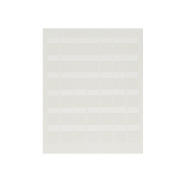 Paquete de Hojas con 2500 Etiquetas de Identificación Auto-Laminadas para Impresora Láser/Inyección de Tinta, para