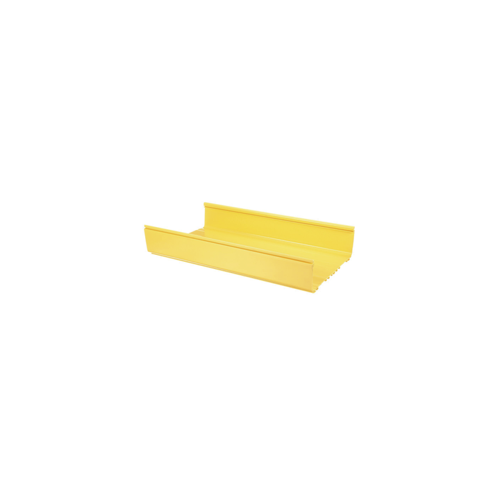 Canaleta FiberRunner™ 12X4, de PVC Rígido, Color Amarillo, 1.8 m de Largo