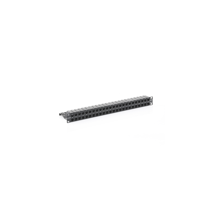Patch Panel Z-Max de 48 Puertos, Blindado, Precargado con Jacks Categoría 6A, Plano, 1UR