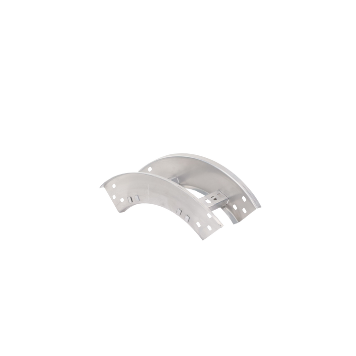Curva Vertical Exterior de Aluminio de 90° Perfil Z / Peralte 3 1/4" / Ancho 6" / Radio 8" / Incluye Tornillería