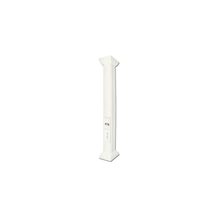 Pole Blanco de 3 Metros (9.84 Pies) para Instalaciones Eléctricas, Voz y Datos, No Incluye Accesorios, Se Venden por