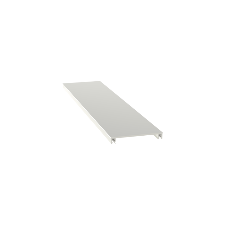 Cubierta para canaleta T-70, de PVC rígido, 70.1 x 9.1 x 1828.8 mm, Color Blanco