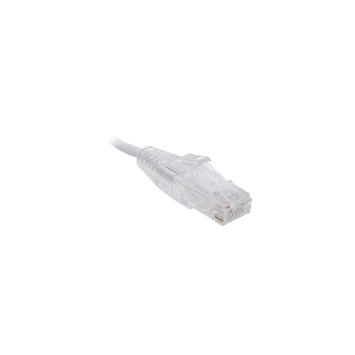 Cable de Parcheo Slim UTP Cat6 - 1 Metro (3.28 Pies), Blanco, Diámetro Reducido (28 AWG)
