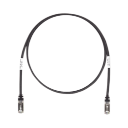 Patch Cord Cat6A, Blindado S/FTP, CM/LS0H, 2.13 Metros (7 Pies), Color Negro
