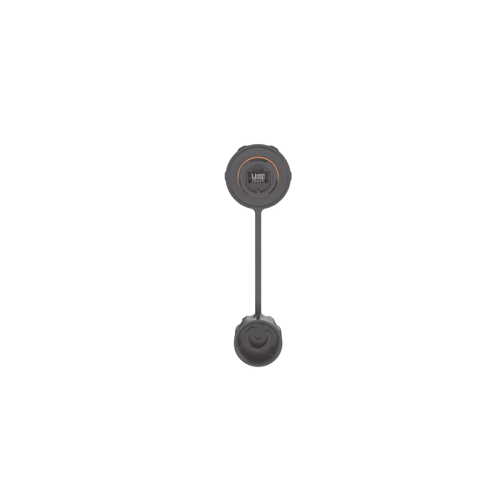 Conector Jack RJ45 de Uso Industrial Estilo TG, Blindado Categoría 6A, Con Tapa Protectora, Protección IP67