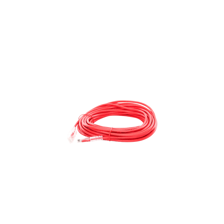 Cable de Parcheo Slim UTP Cat6A - 10 Metros (32.81 Pies) Rojo Diámetro Reducido (28 AWG)
