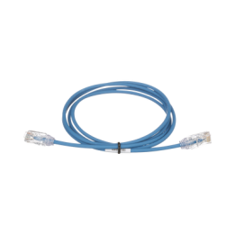 Cable de Parcheo TX6, UTP Cat6, Diámetro Reducido (28AWG), Color Azul, 4.57 Metros (15 Pies)