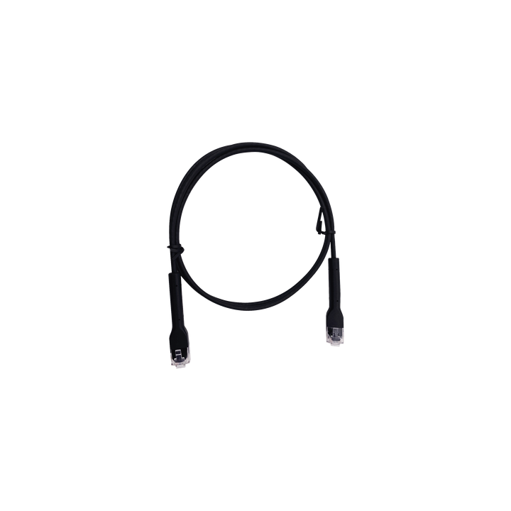 Mini Patch Cord Cat6 Ultra Slim 1.5 Metros (4.92 Pies) Negro ? Ahorra Espacio sin Organizadores, con Bota Flexible