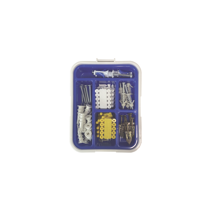 Kit para Sistemas de Fijación en Yeso, Muros Falsos, Tabique hueco, Uso en interiores  (91 piezas)