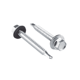 Tornillo - Pija cabeza hexagonal con rondana y punta de broca #14 x 1-1/2", 50 piezas.