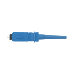 Conector de Fibra Óptica SC Simplex OptiCam, Monomodo 9/125 OS2, Pre-pulido, Color Azul