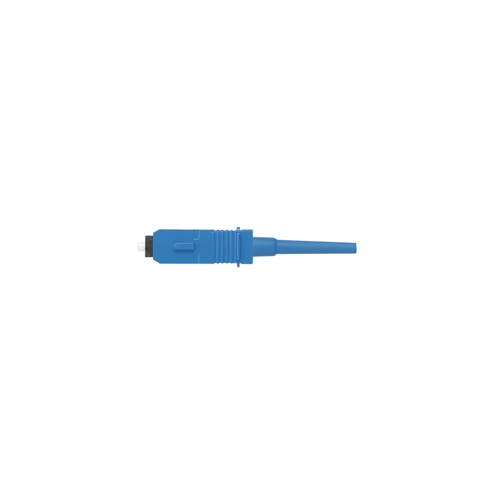 Conector de Fibra Óptica SC Simplex OptiCam, Monomodo 9/125 OS2, Pre-pulido, Color Azul