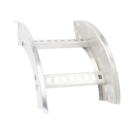Curva Vertical Exterior de Aluminio de 90° Perfil Z / Peralte 3 1/4" / Ancho 9" / Radio 8" / Incluye Tornillería