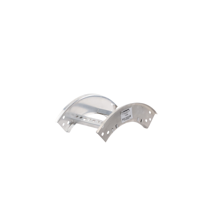 Curva Vertical Exterior de Aluminio de 90° Perfil Z / Peralte 3 1/4" / Ancho 9" / Radio 8" / Incluye Tornillería