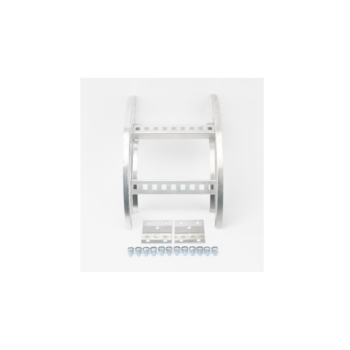 Curva Vertical Exterior de Aluminio de 90° Perfil Z / Peralte 3 1/4" / Ancho 9" / Radio 8" / Incluye Tornillería