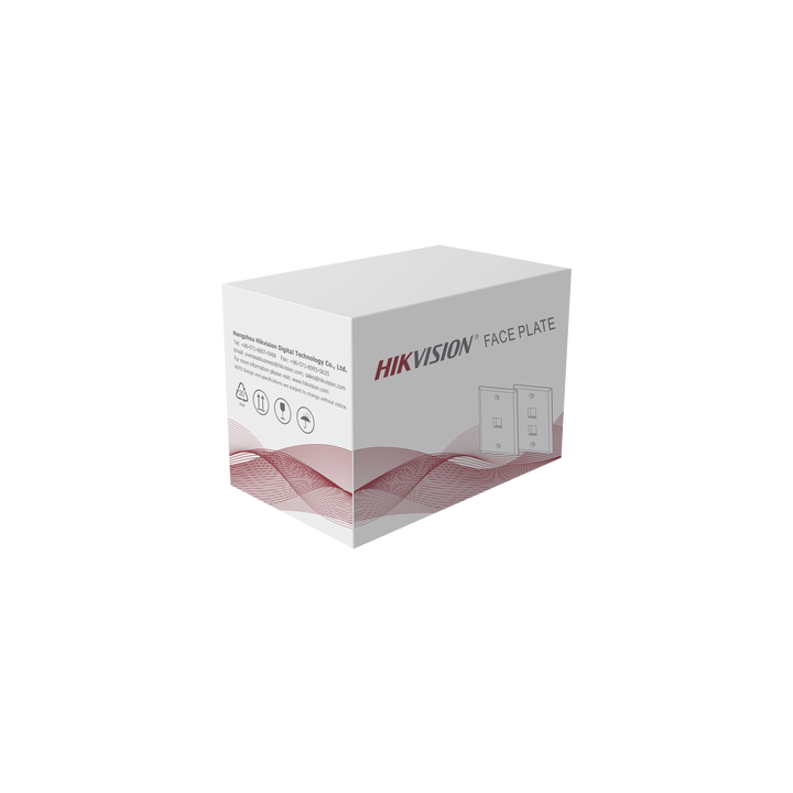 Placa de Pared (Face Plate) / 1 Puerto / Color Blanco / Caja con 20 Piezas / ABS