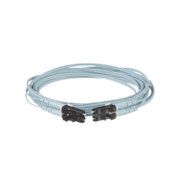 Jumper de Fibra Optica Multimodo 50/125 OM3, LC-LC Duplex, OFNR (Riser), Color Aqua, 7 Metros (22.97 Pies)