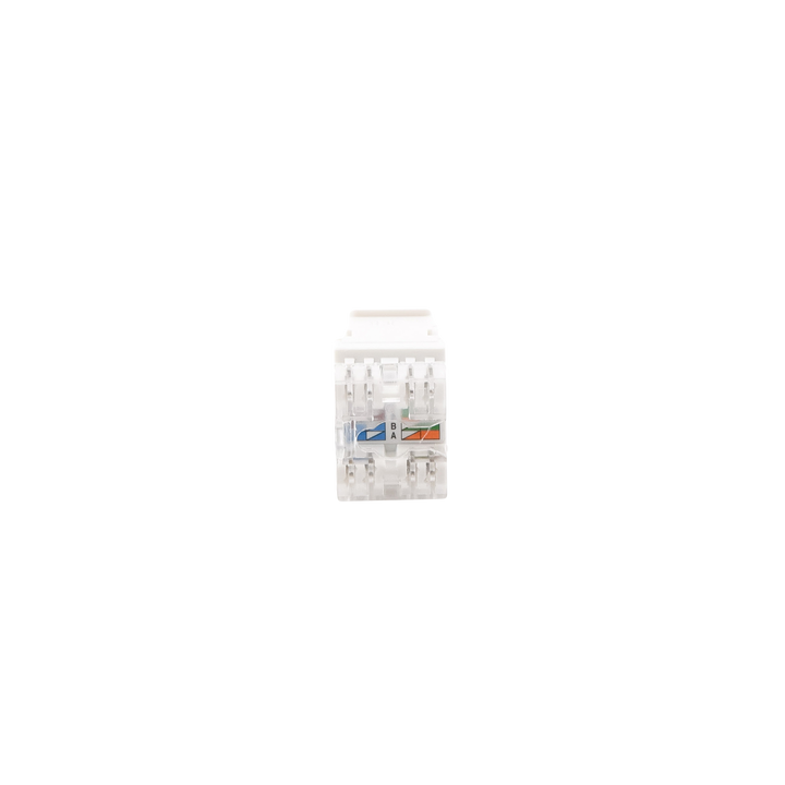 Módulo Jack Keystone Cat5e con Terminación en Ángulo 180 - Color Blanco