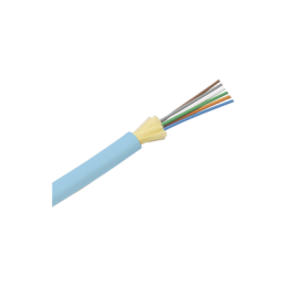 Cable de Fibra Óptica de 6 Hilos, Multimodo OM4 50/125 Optimizada, Interior, Tight Buffer 900um, No Conductiva