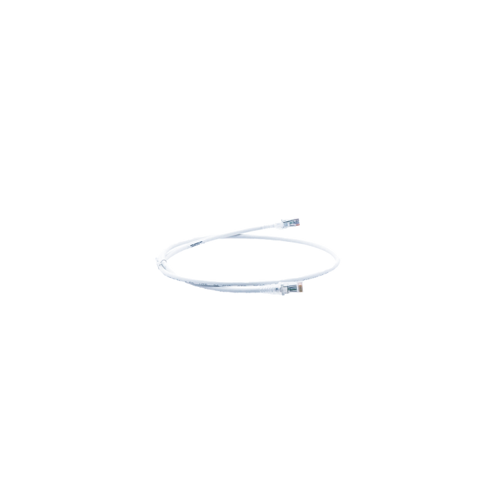Patch Cord MC6 Modular Cat6 UTP, CM/LS0H, 0.91 Metros (3 Pies), Color Blanco, Versión Bulk (Sin Empaque Individual)