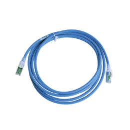 Patch Cord Z-MAX Cat6A S/FTP, CM/LS0H, 3.05 Metros (10 Pies), Color Azul, Versión Bulk (Sin Empaque Individual)