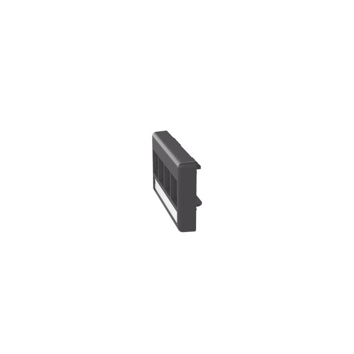 Placa de Mobiliario Modular Estándar, Salidas Para 4 Puertos Keystone, Color Negro