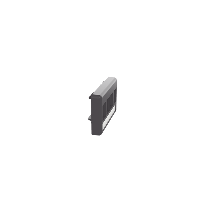 Placa de Mobiliario Modular Estándar, Salidas Para 4 Puertos Keystone, Color Negro