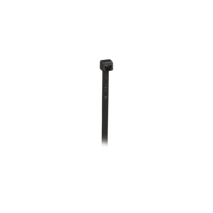 Cincho de Nylon 6.6, 203mm largo x 3.6mm ancho, Color Negro. Paquete de 1000 Piezas