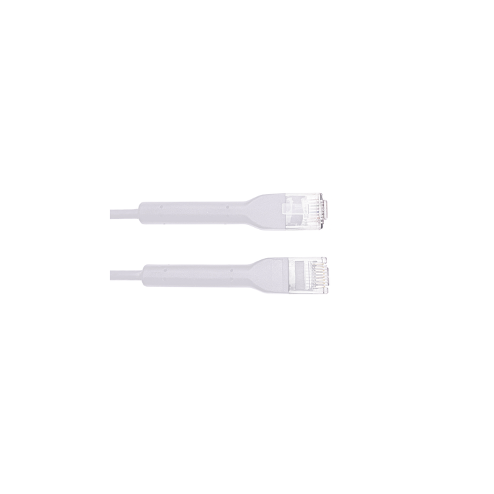 Mini Patch Cord Cat6 Ultra Slim 5 Metros (16.40 Pies) Blanco ? Ahorra Espacio sin Organizadores, con Bota Flexible