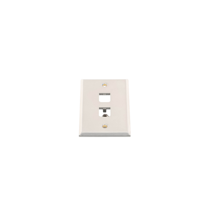 Placa de Pared Vertical, de Acero Inoxidable, Salida Para 2 Puertos Mini-Com
