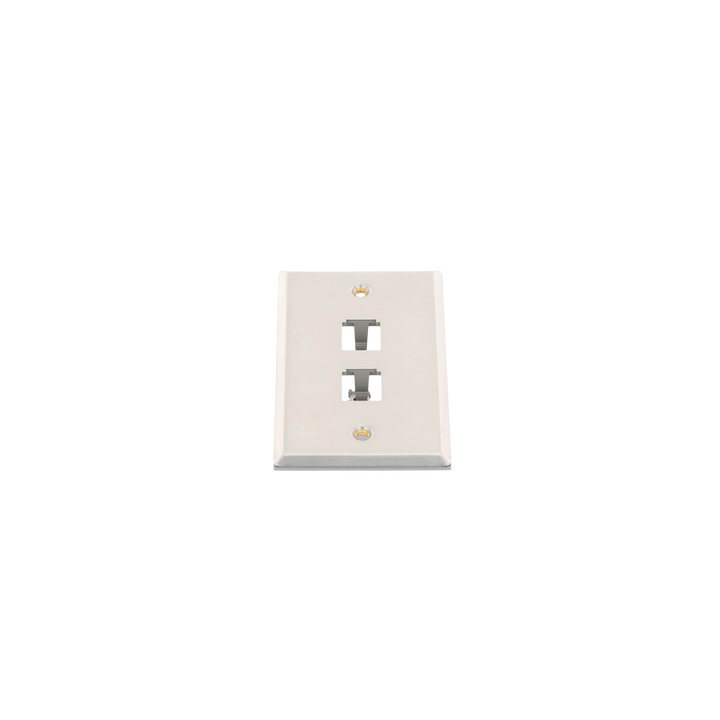 Placa de Pared Vertical, de Acero Inoxidable, Salida Para 2 Puertos Mini-Com