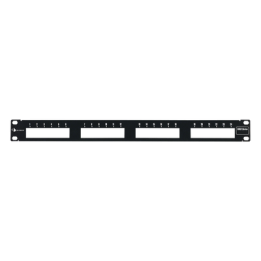 Patch Panel MAX Modular (Vacío), de 24 Puertos, Plano, 1UR