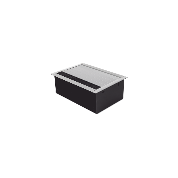 Caja Universal Vacía de 2 Módulos para Instalación en Escritorio (Voz, Datos, Video, Contactos Eléctricos), (No