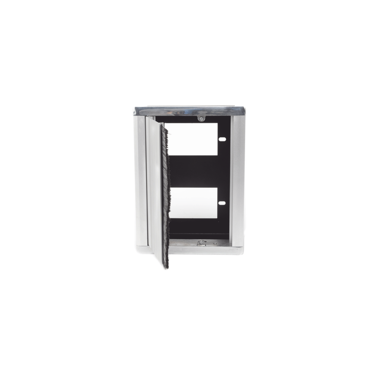 Caja Universal Vacía de 2 Módulos para Instalación en Escritorio (Voz, Datos, Video, Contactos Eléctricos), (No