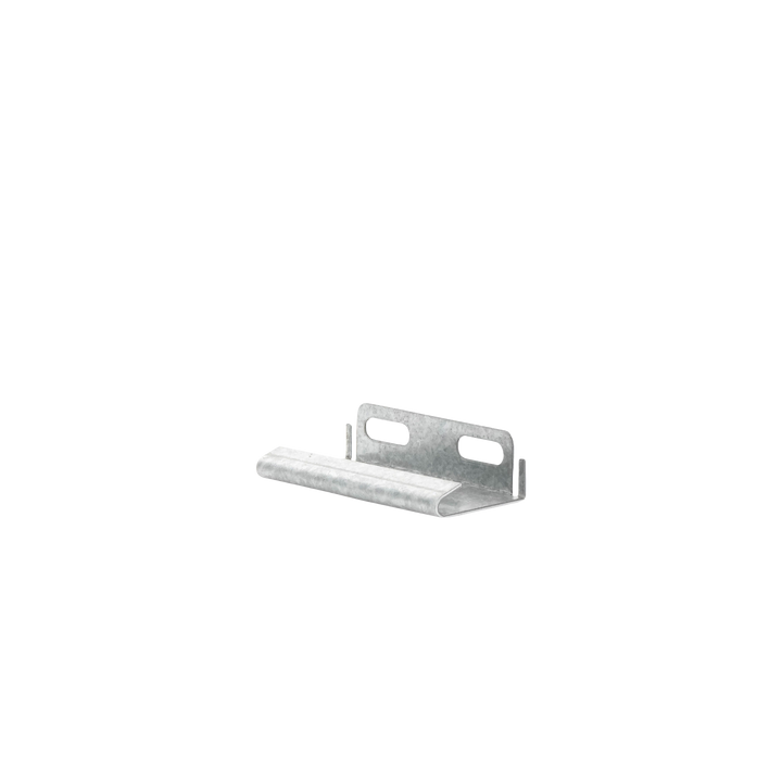 Placa salida a tubo automática para peralte de 66mm y 116mm, con acabado Electro Zinc