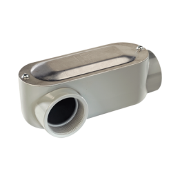 Caja Oval Roscada tipo LR de 3/4" (19.05 mm) / Incluye tapa y tornillos.