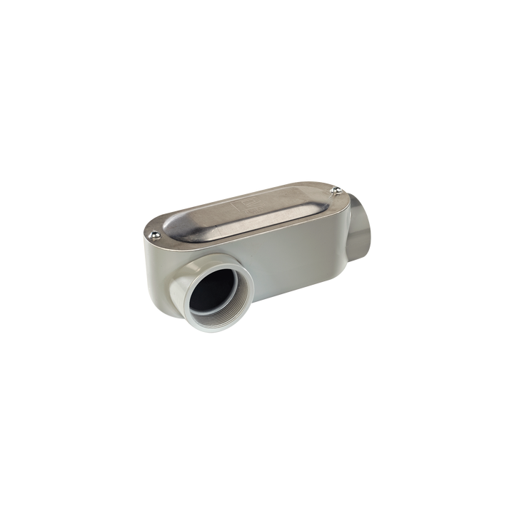 Caja Oval Roscada tipo LR de 3/4" (19.05 mm) / Incluye tapa y tornillos.