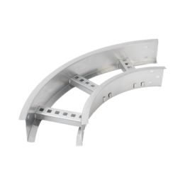 Curva Horizontal de Aluminio de 90° Perfil Z / Peralte 3 1/4" / Ancho 6" / Radio 8" / Incluye Tornillería