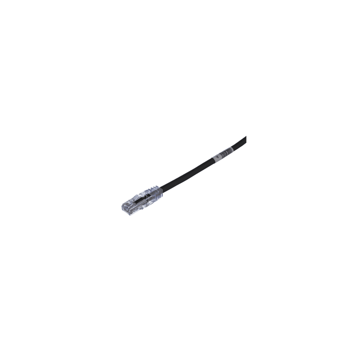 Cable de Parcheo TX6, UTP Cat6, 24 AWG, CM, Color Negro, 2.13 Metros (7 Pies)