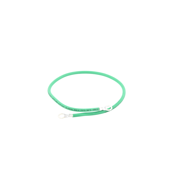 Jumper para Puesta a Tierra con Cable 8 AWG con Conectores de Ojo de 50 cm.