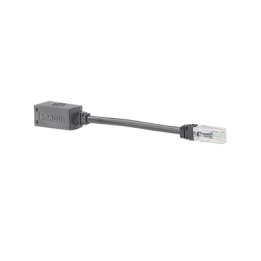 Adaptador Para Desconexión Accidental Segura, Jack a Plug Categoría 6A, UTP, CM, 20.3 cm (7.99 pulgadas) de Longitud,
