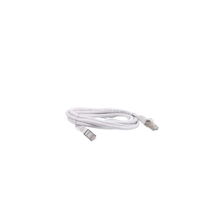 Patch Cord Cat6A 10G Blindado 2 Metros (6.56 Pies) Blanco